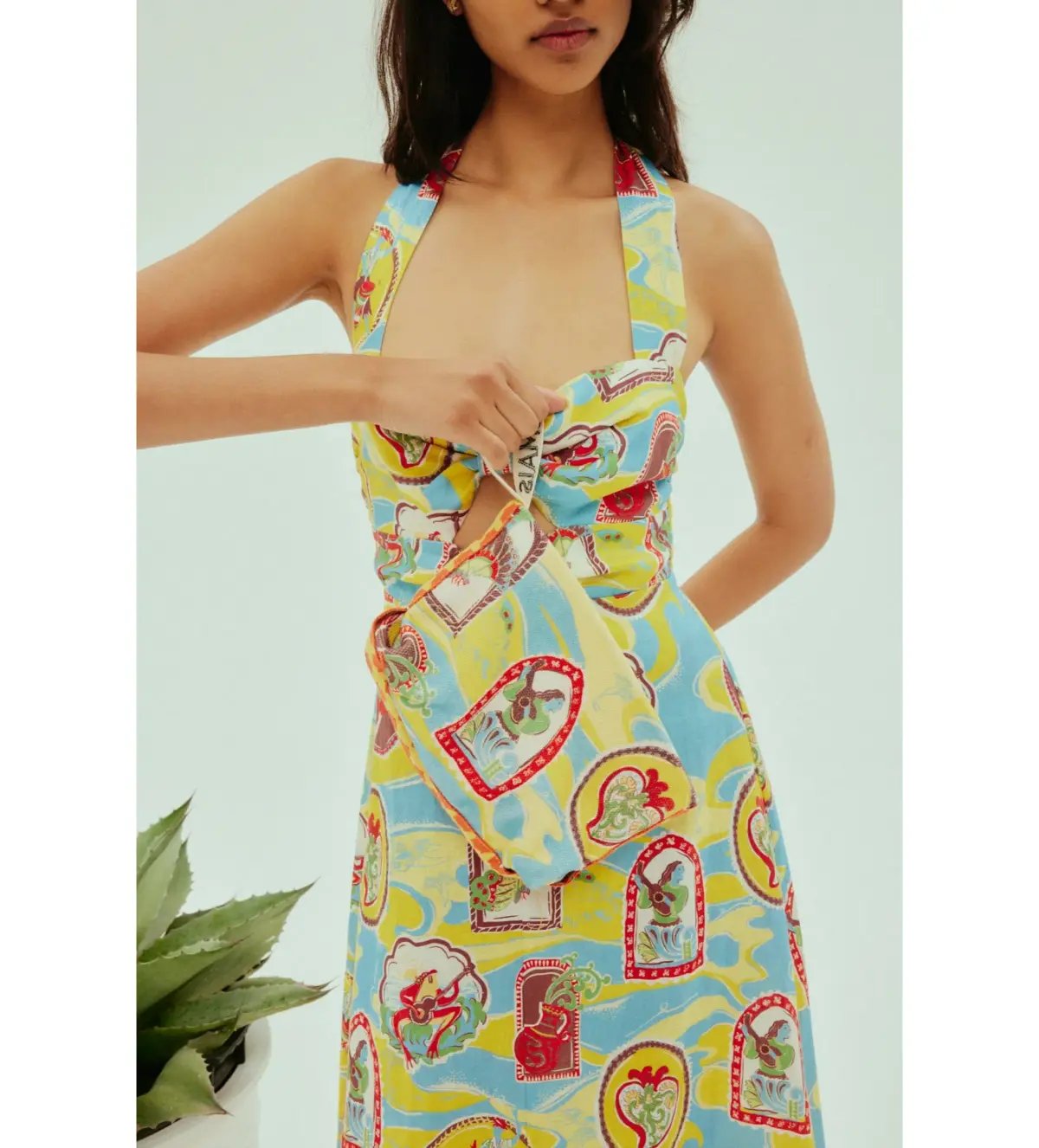 Alemais Emilio Midi Dress Multi Size 10 photo 2