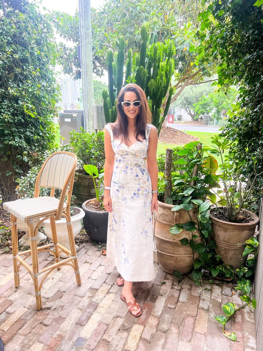 Zimmermann Natura Midi Dress In Blue Birds photo 2
