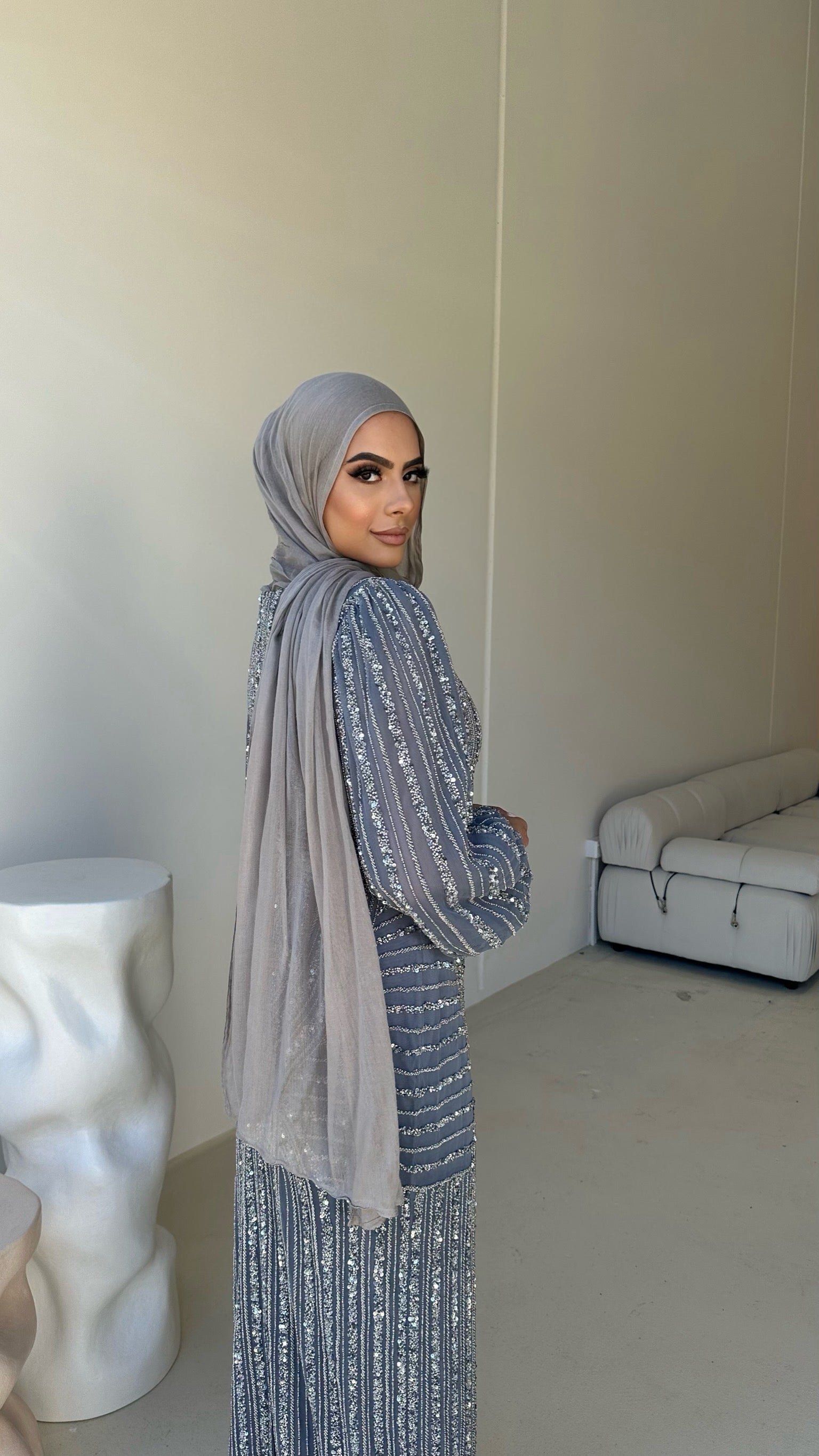 JANNAH BY MY SECRET WARDROBE GUNMETAL GREY photo 9