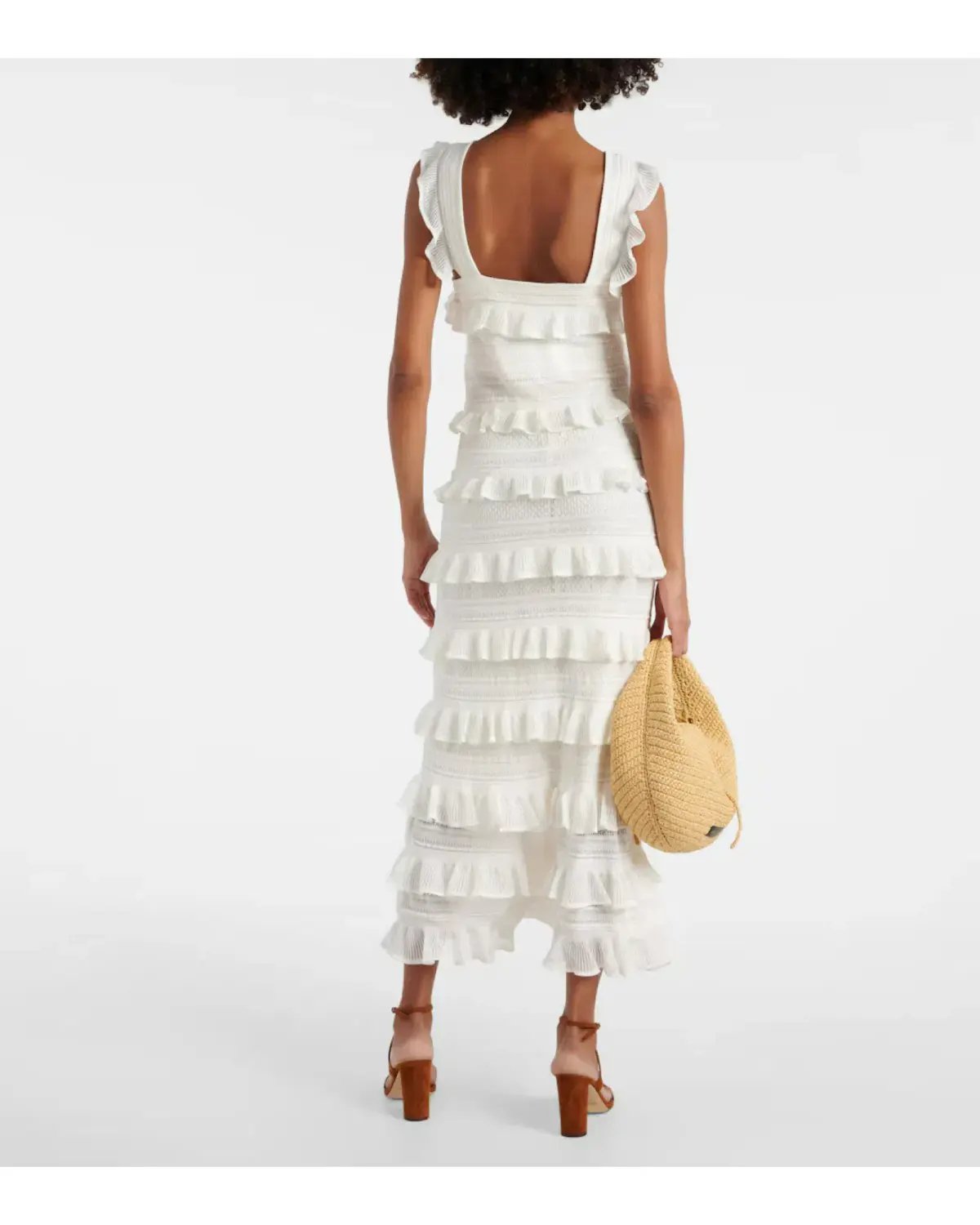 Zimmermann Natura Ruffle Dress in Parchment Size 1 / AU 10 photo 2
