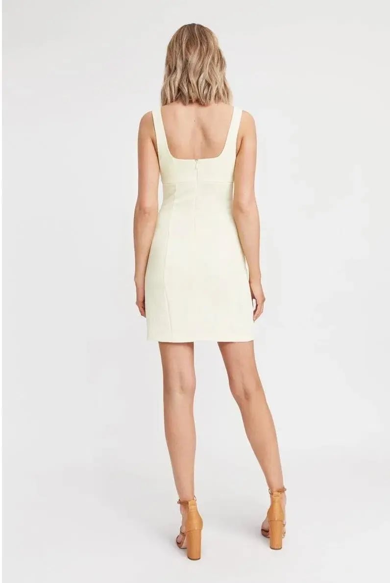 Kookai Oyster Mini Dress Lemon Size 12 photo 3