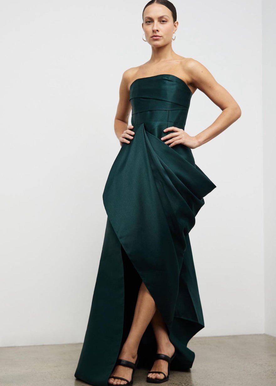 Solace London Raya Dress, Emerald photo 2