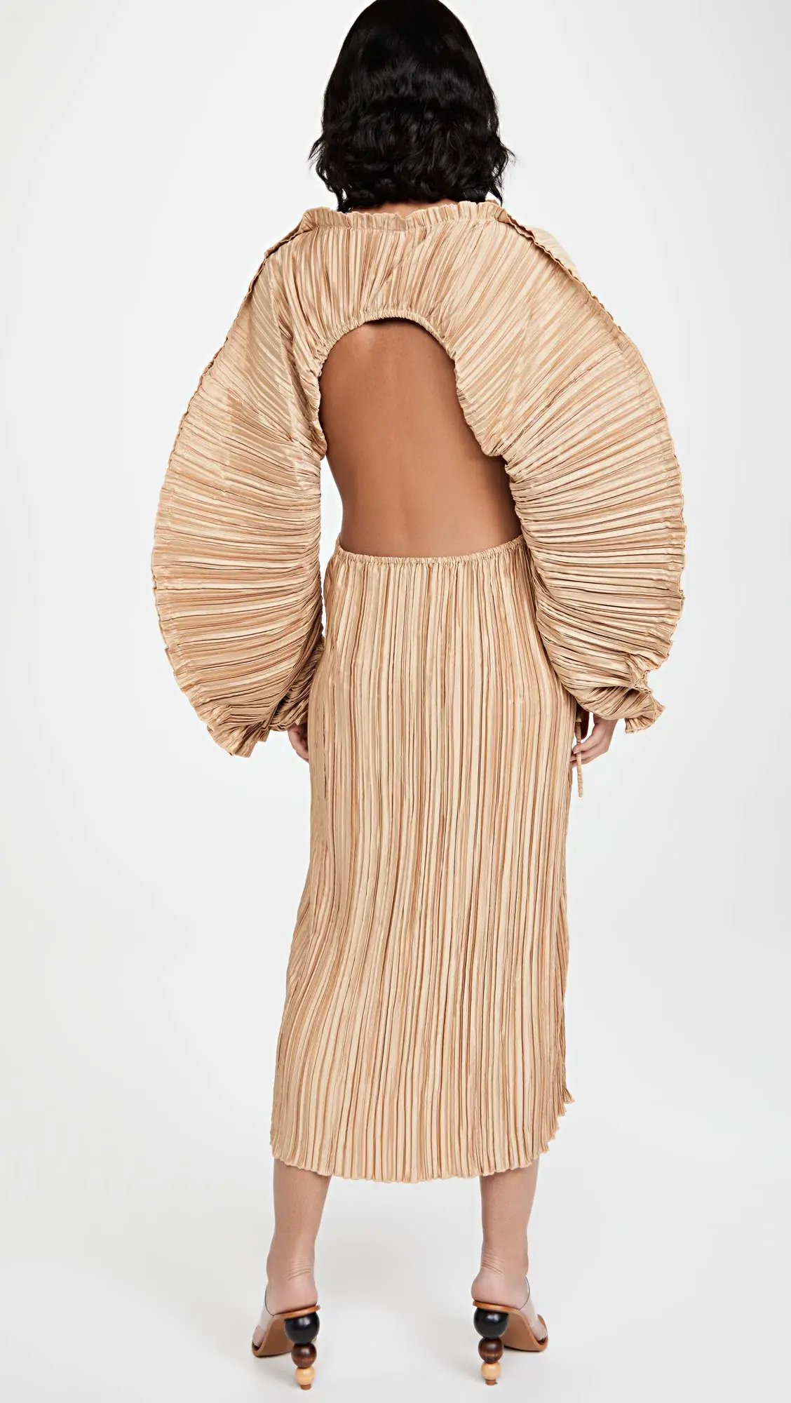 Cult Gaia Akilah Dress Brown Size 8 photo 2