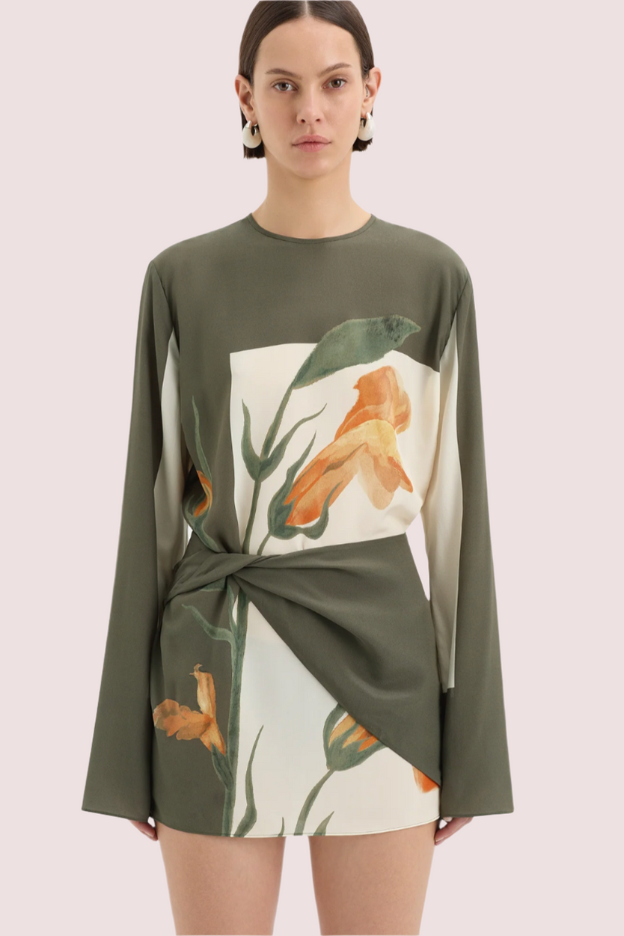 Sir The Label Constance Twist Mini Dress photo 2