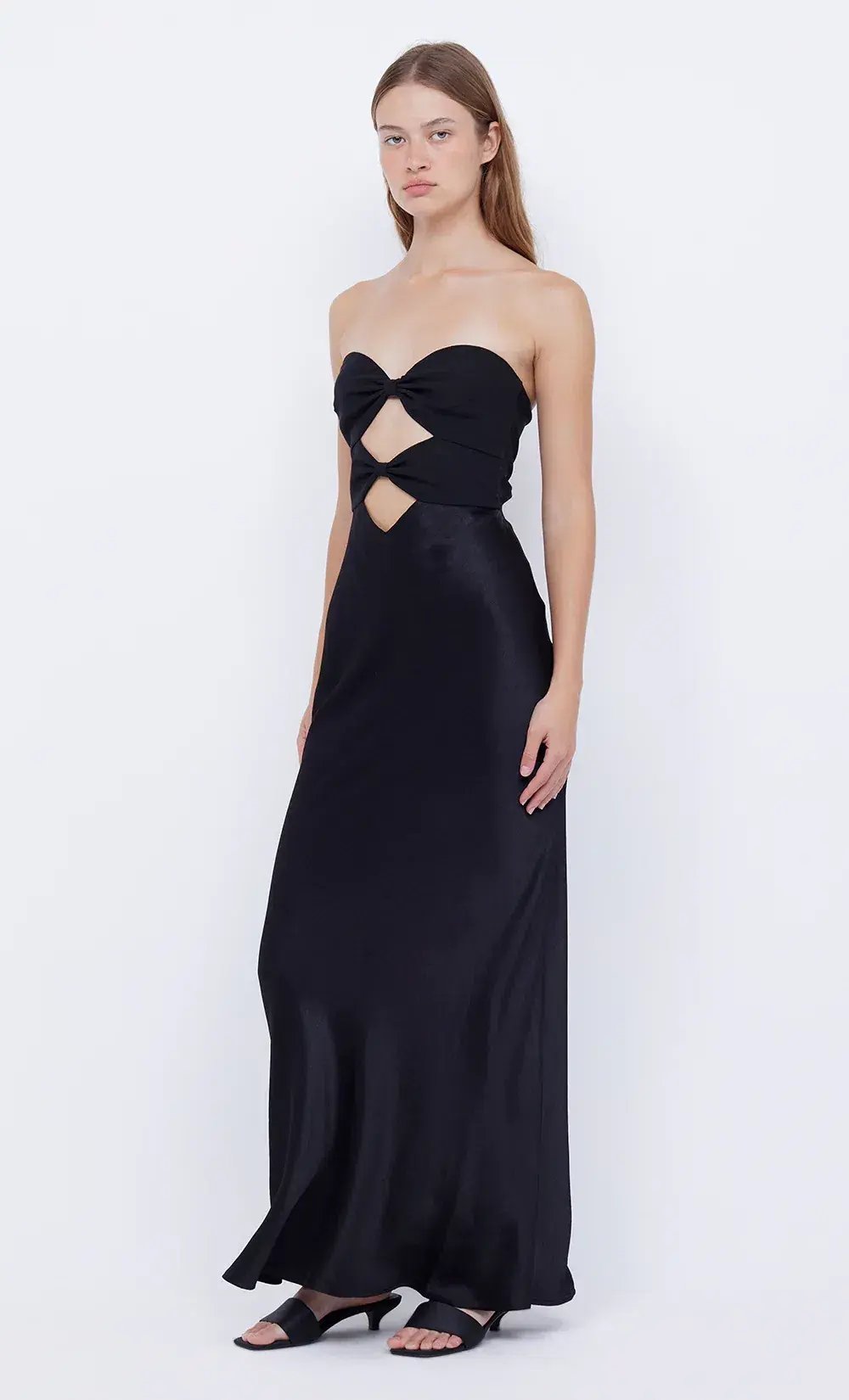 Bec & Bridge Halle Maxi Strapless Black Size AU 10 photo 2
