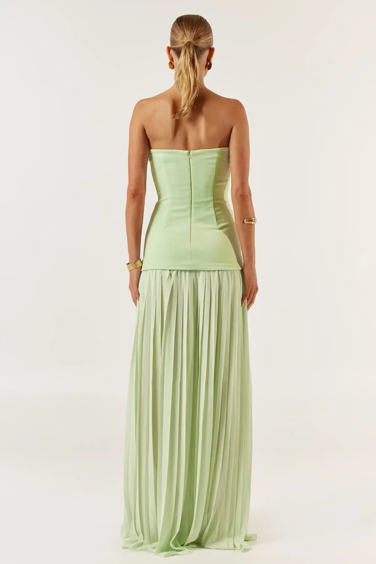 She is OLLÁ Nicolette Maxi Dress Green Size 8 photo 4