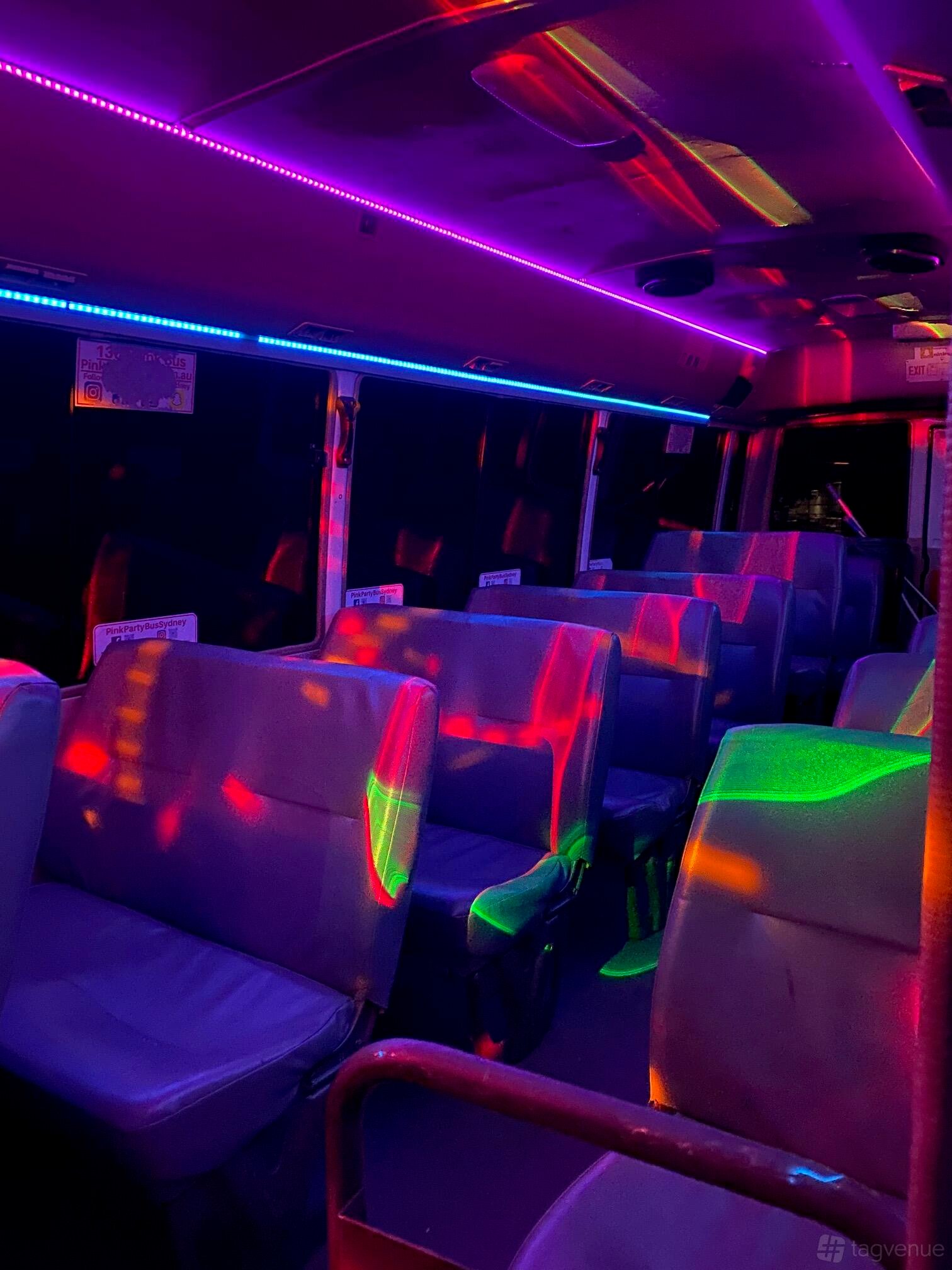 24 Seater Party Bus at Pink Party Bus photo 3