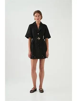 AJE Ana Mini Dress Black Size 8/S photo 11