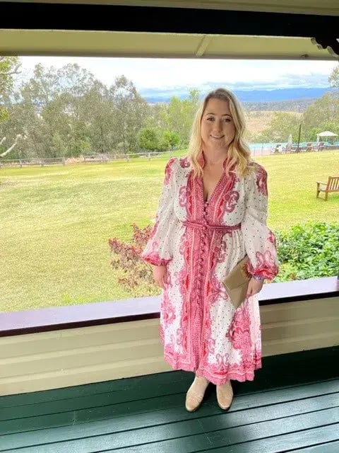 Zimmermann Bells Paisley Midi Dress Print Size 14 photo 2