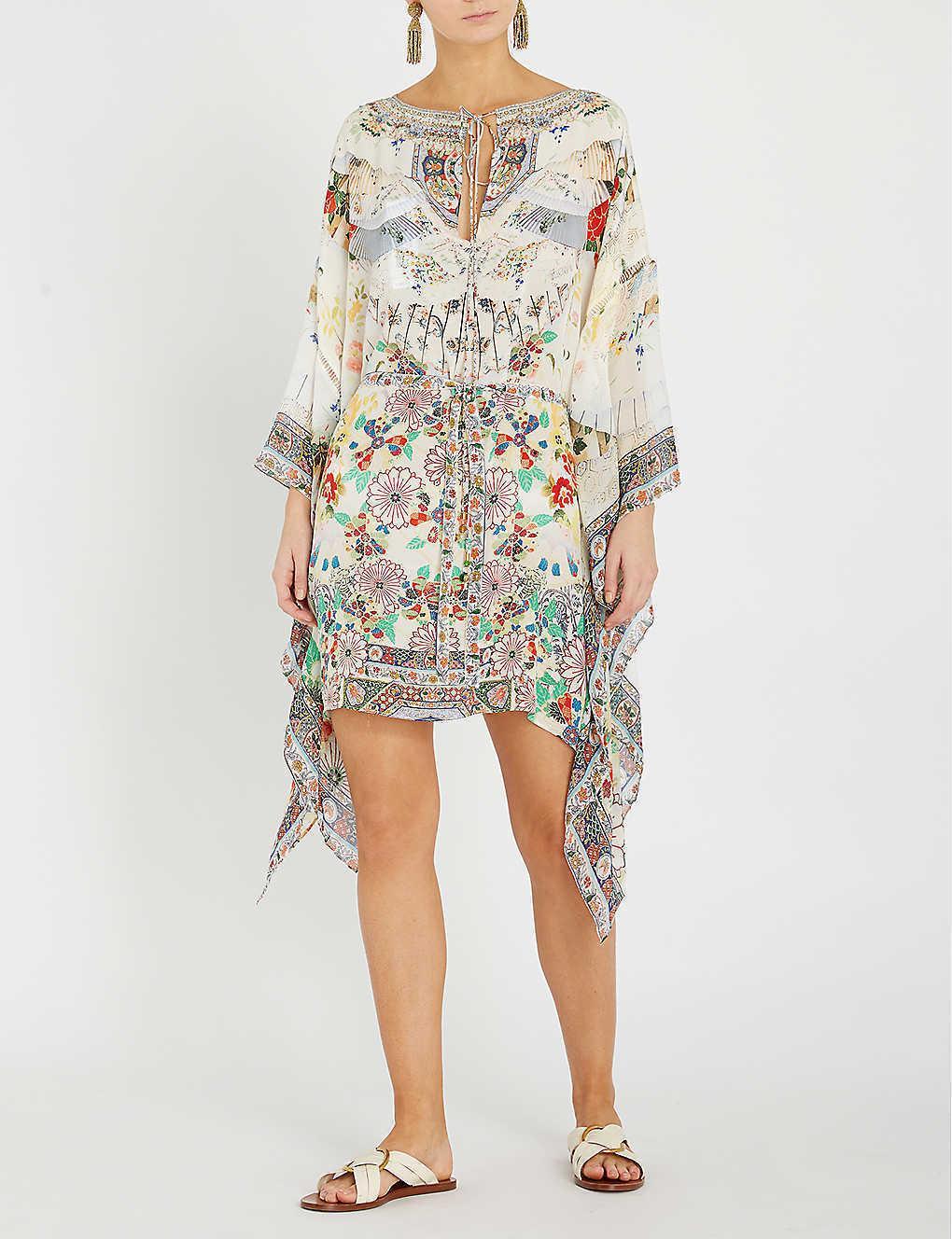 Camilla Time After Time Short Kaftan With Sheer Sleeves Size 10 photo 4