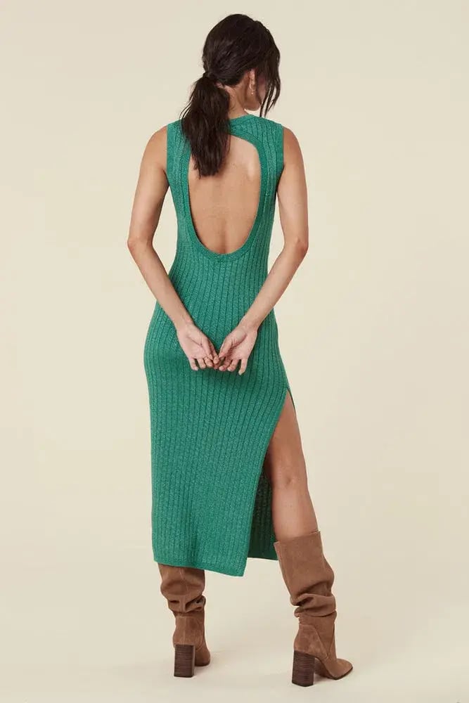 Spell Mercury Knit Dress Emerald Size 10 photo 2