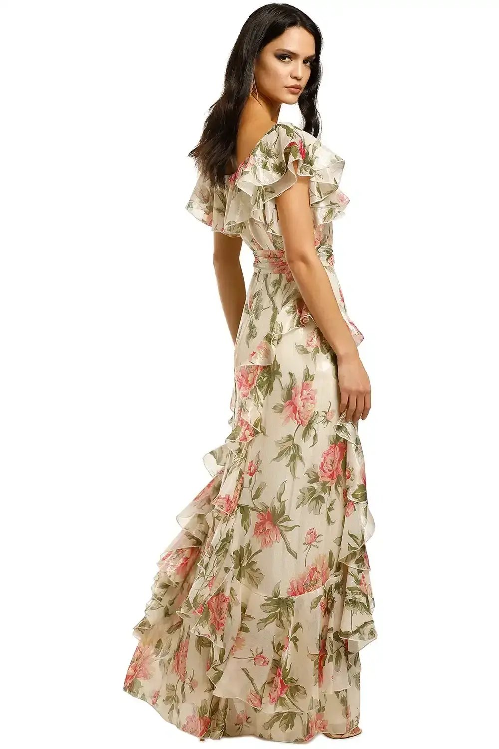 Alice McCall Salvatore Gown Gold Print Size 10 photo 3