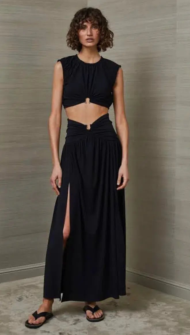 Bec & Bridge Minx Top and Skirt Set in Black Size 6/8 photo 2