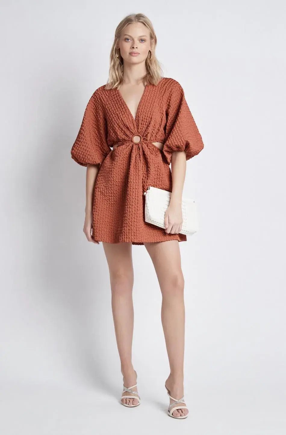Sheike Womens Sadie Dress Rust Size 14 photo 2