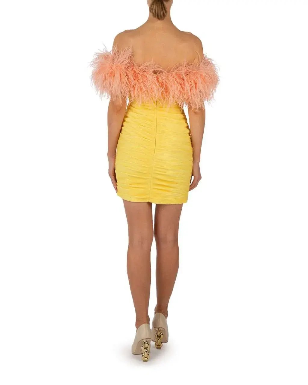 Rachel Gilbert Zion Mini Dress Lemon Size 1 / AU 8 photo 3