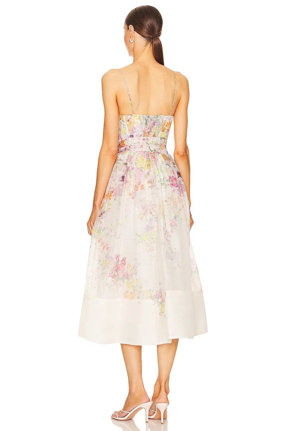 Zimmermann Natura Corset Midi Dress Kaleidoscope Garden Size 3 / AU 14 photo 3