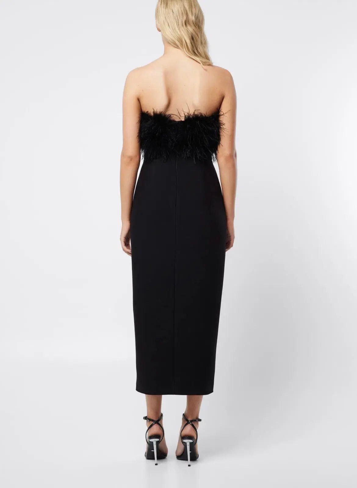 Mossman The Nightshift Midi Dress Black Size 8 photo 3