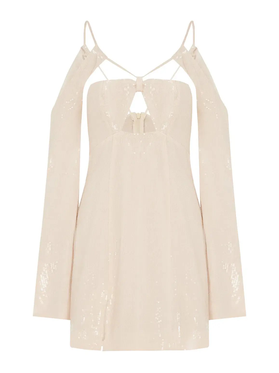 Alice McCall Night Sky Mini Dress in Chai Latte Size 6 photo 6