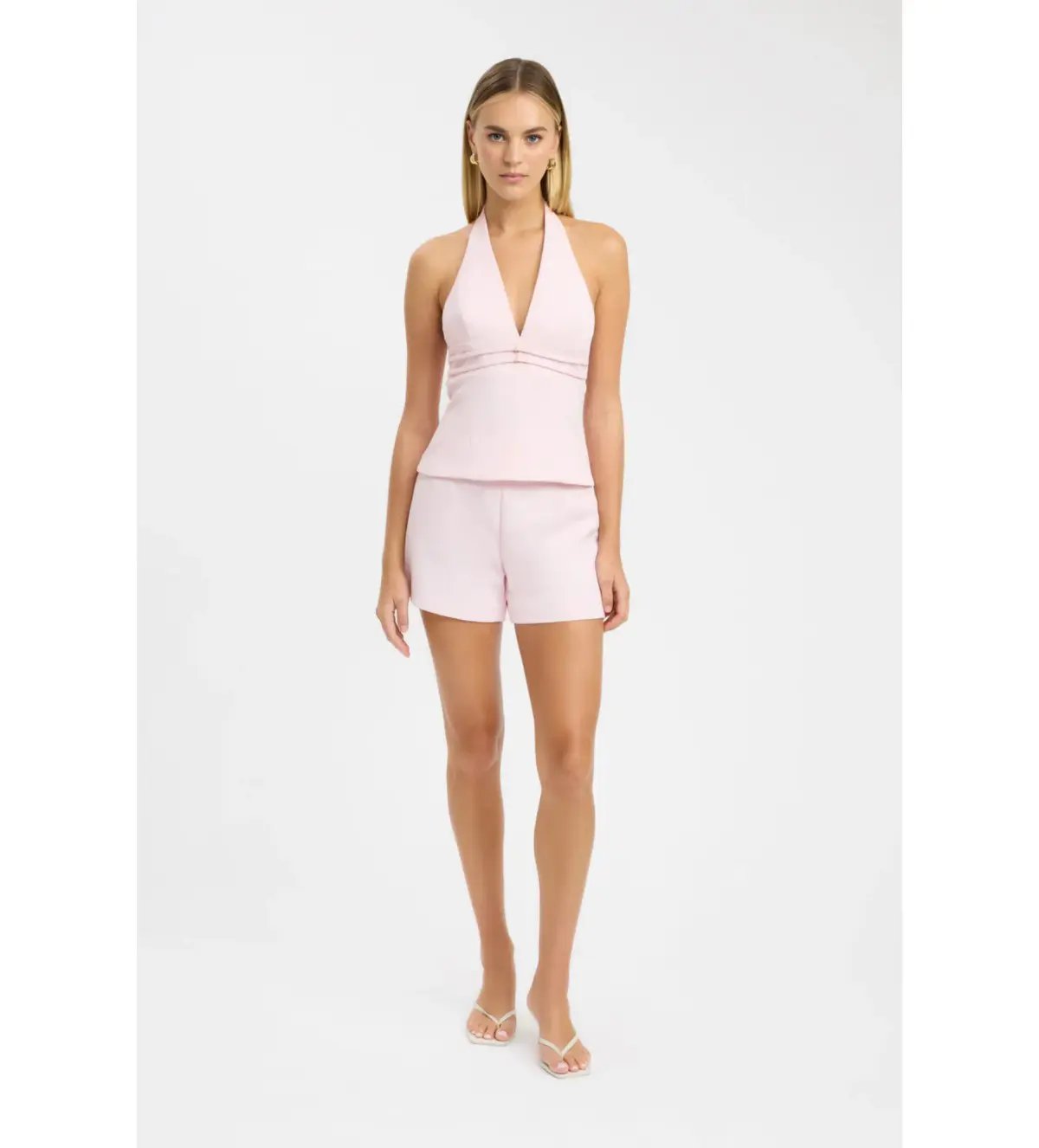 Kookai Ariel Double Belt Halter Top And Maria Maxi Skirt Set in Heavenly Pink Size AU 10 photo 5