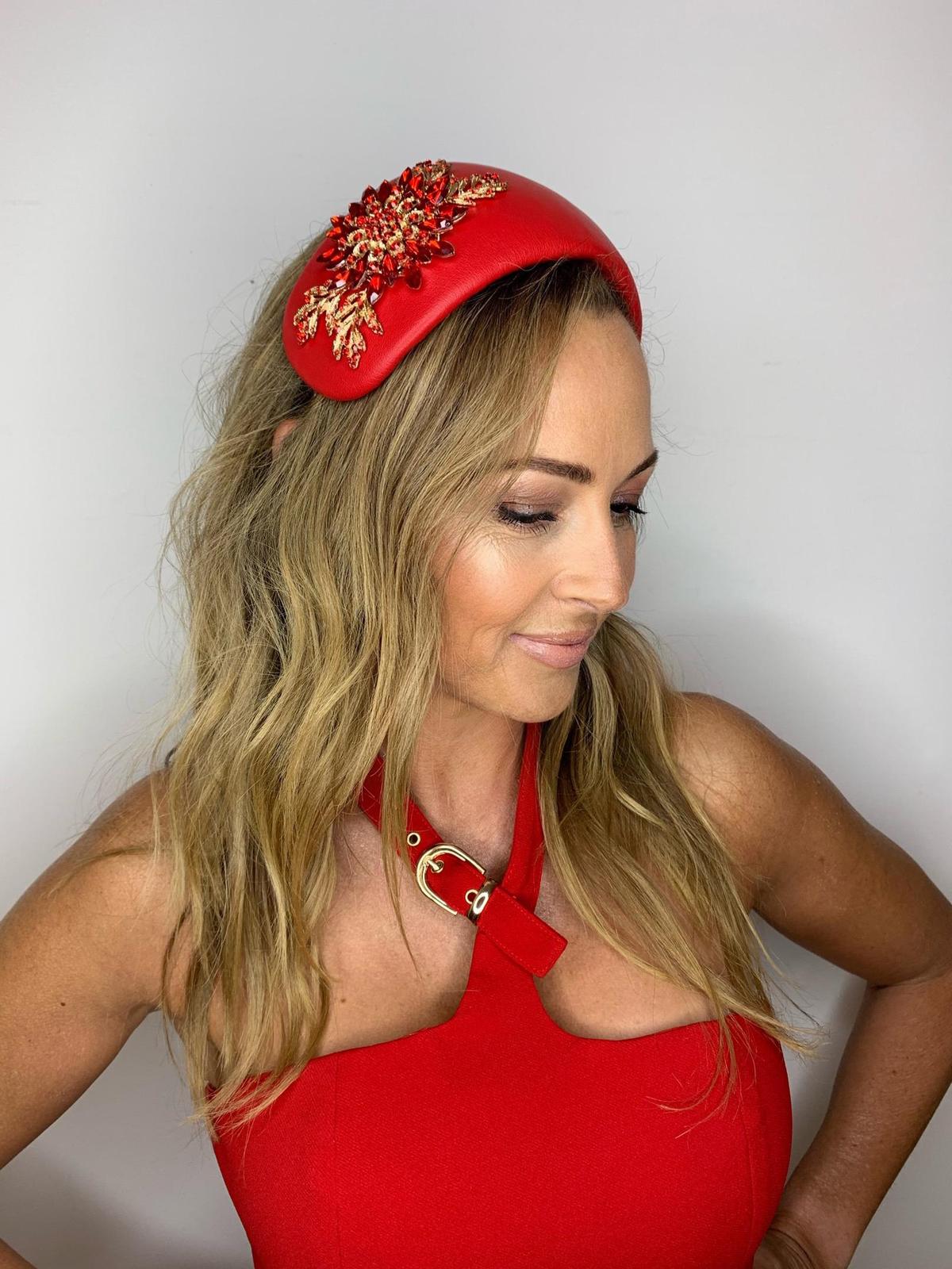 Halo & Rose Duchess bandeau headband red photo 8