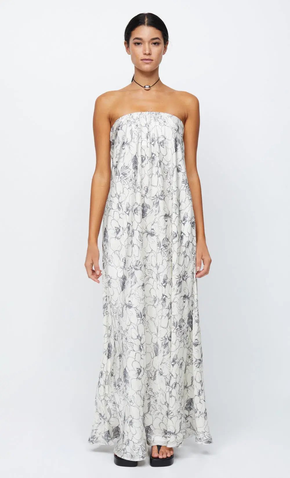 Bec & Bridge Tillie Strapless Maxi Dress Floral Size 14 / XL photo 2
