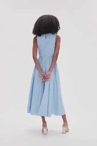 Aje Abbey Twist Midi Dress Blue Size 14 photo 2