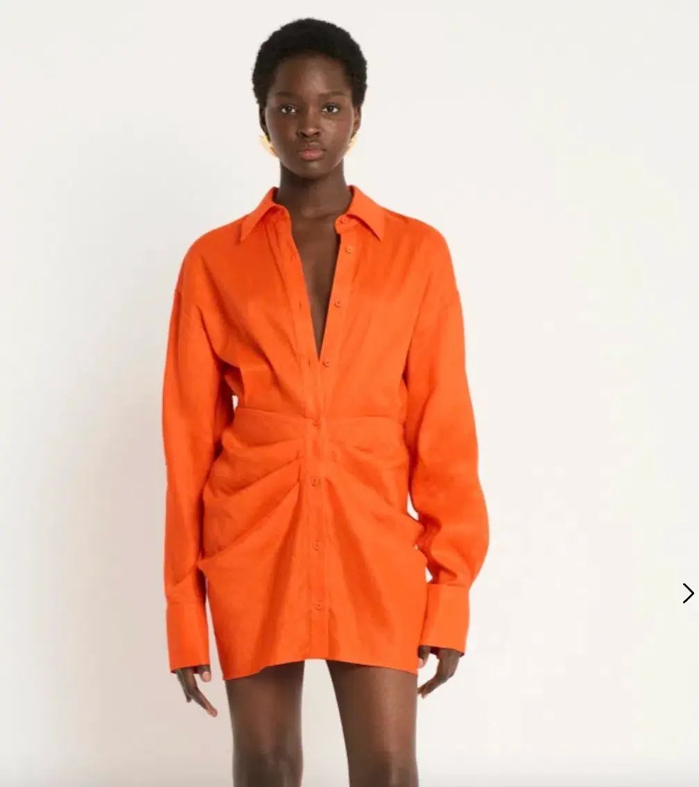 Sass and Bide Club Nocturno Mini Dress Blood Orange Size 12 photo 2