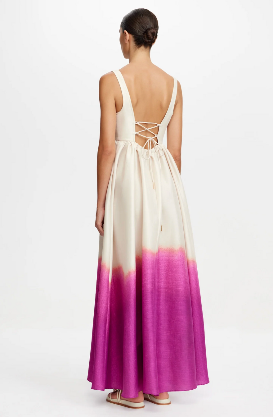 Acler Redin Maxi Dress - Violet Landscape photo 2