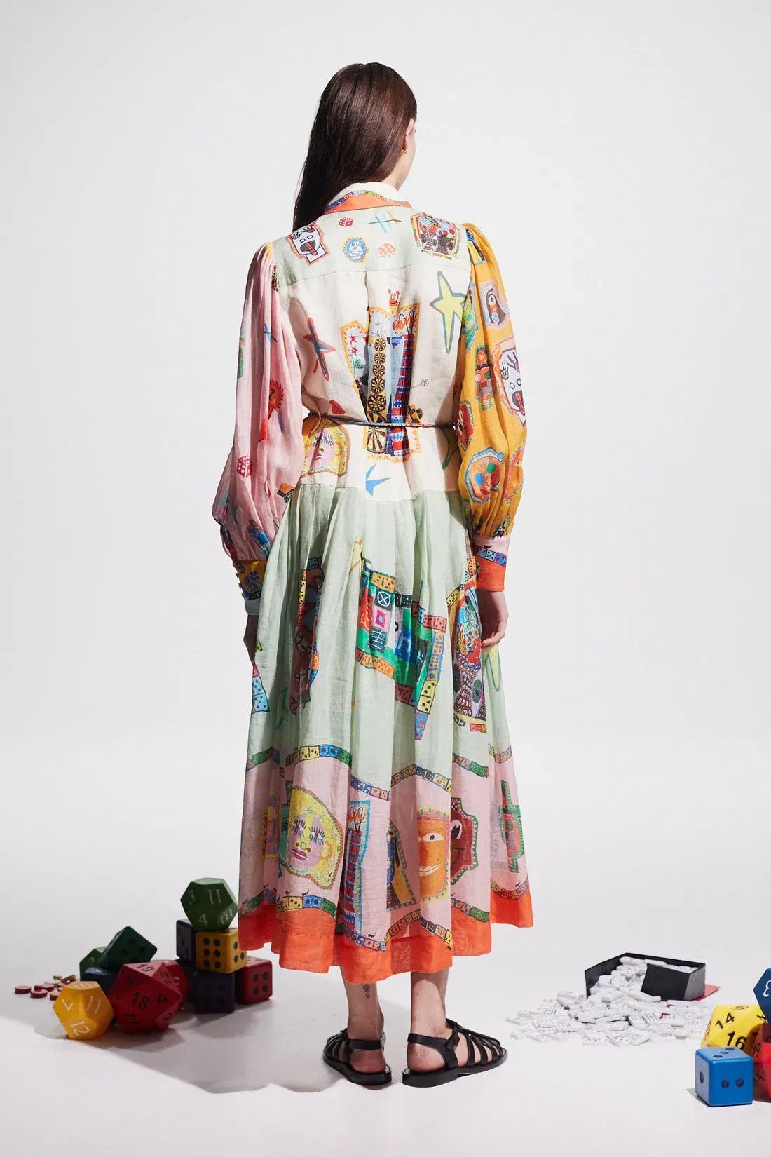 Alemais Players Shirtdress Print Size AU 10 photo 2