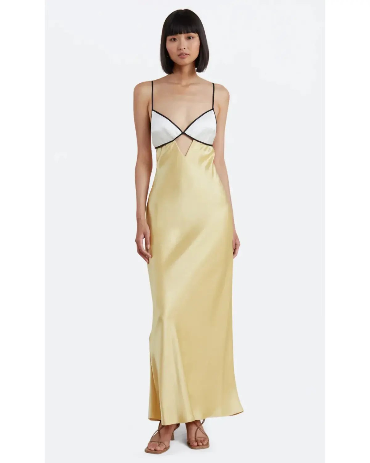 Bec & Bridge Nadia Bustier Dress Champagne/Straw Size AU 6 photo 3