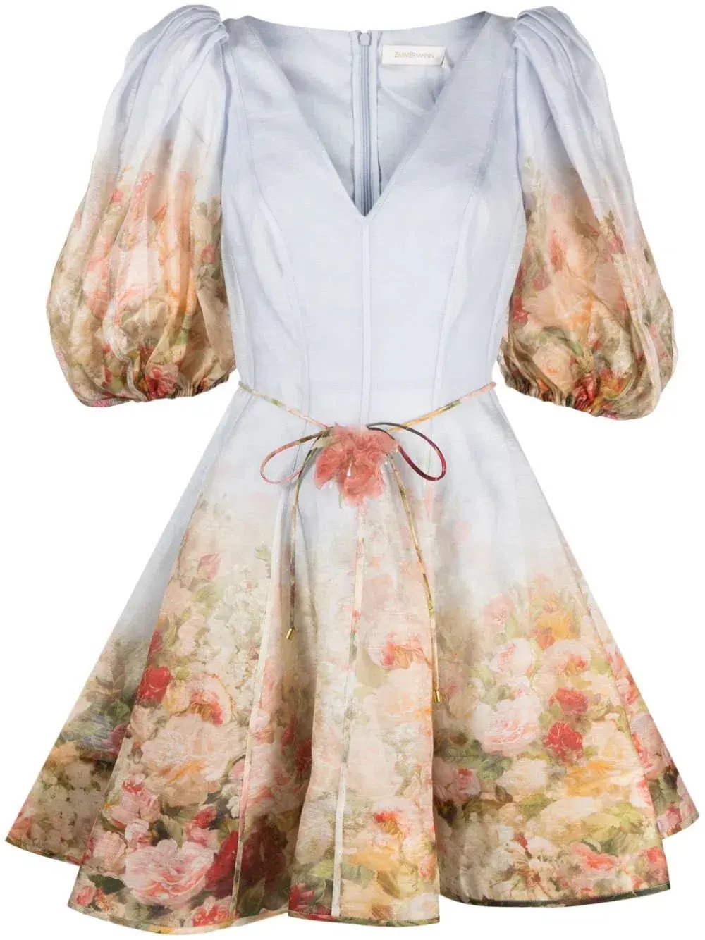 Zimmermann The Luminosity Flip Dress in Rosy Garden Floral Print Size 1 /Au 10 photo 2