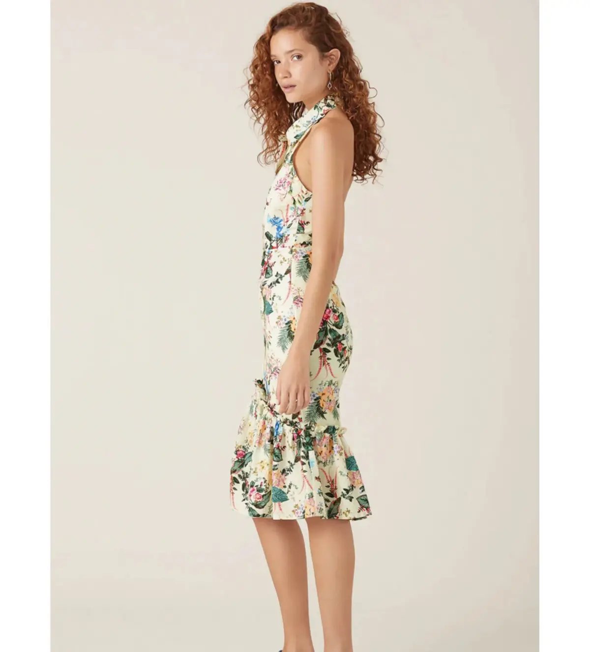 Tigerlily Kalani Midi Dress in Lemon Size AU 10 photo 2