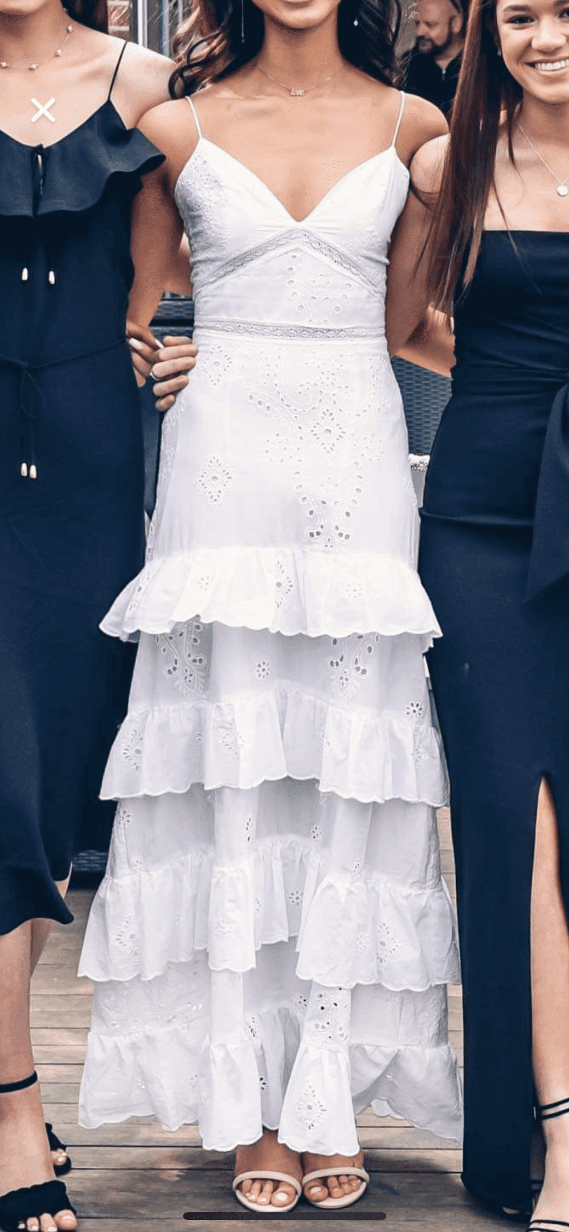 NICHOLAS White Broderie Dress Size 6 photo 4