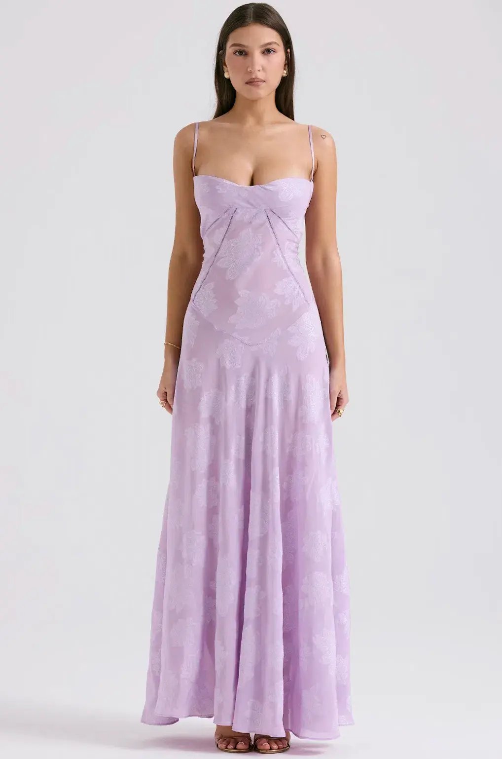 House Of CB Purple Seren Gown Size 6 photo 2