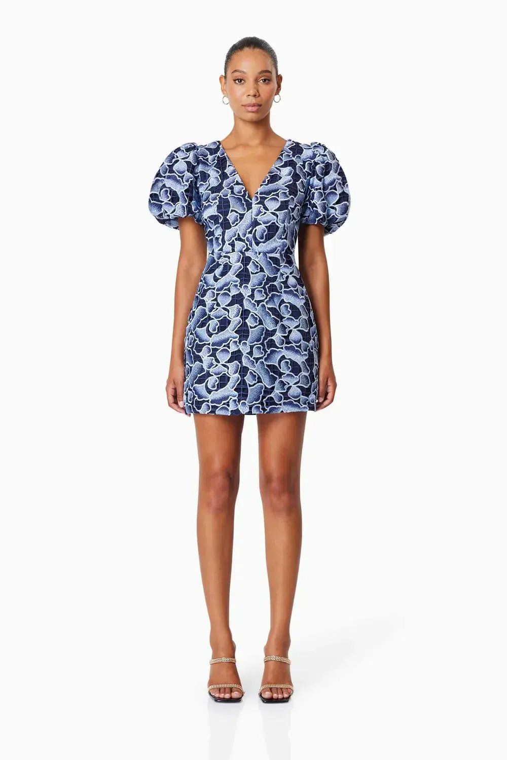Elliatt Mila Mini Dress In Blue Size 6 photo 4