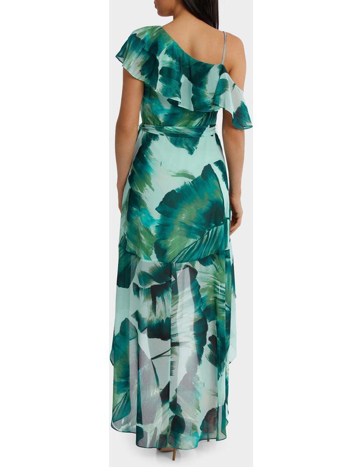 Wayne Cooper Asymetric Frill Maxi Dress Size 8 photo 3