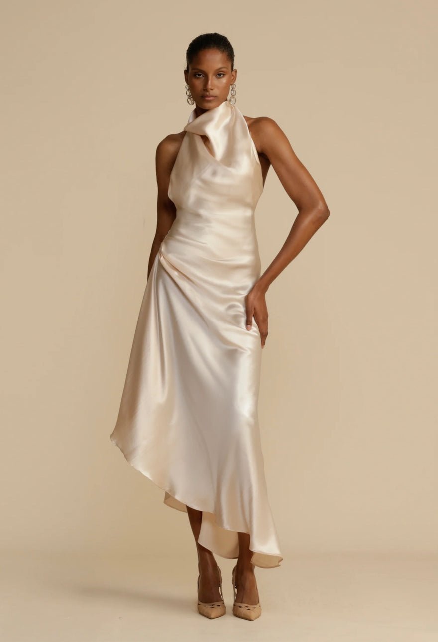 Arcina Ori Franka Midi Dress Ivory Blush photo 2
