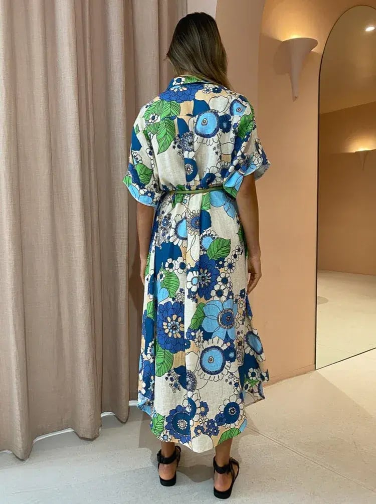 Alemais Farrah Shirtdress in Blue Size AU 10 photo 5