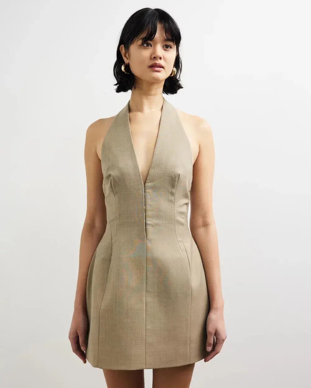 Camilla and Marc Pompidou Mini Dress Olive Marle Size 12 photo 2
