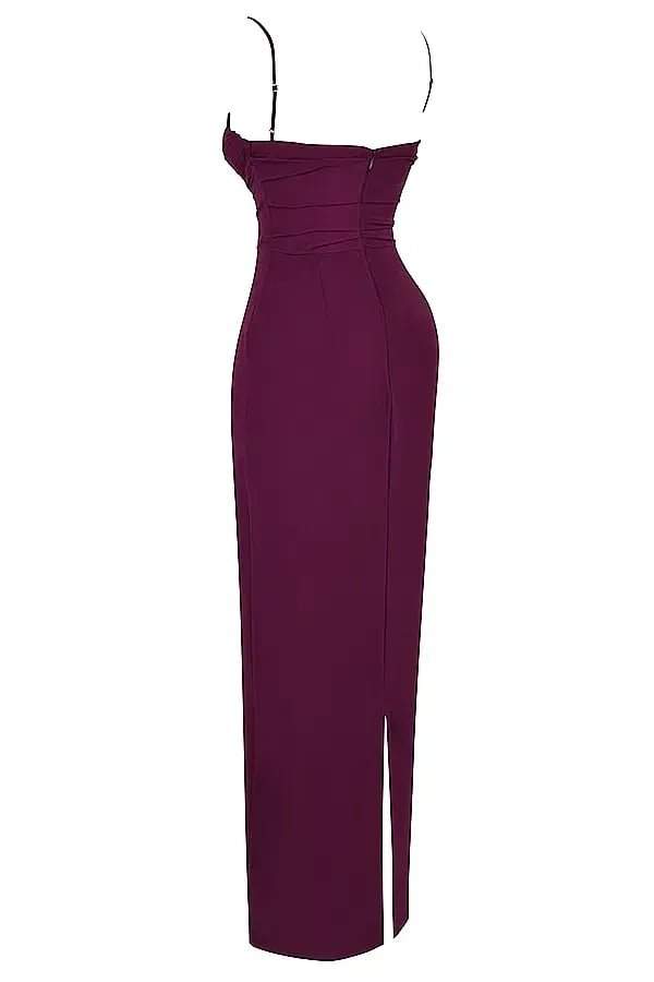 House of CB Lani Corset Maxi Dress Merlot Size S / Au 8 photo 5