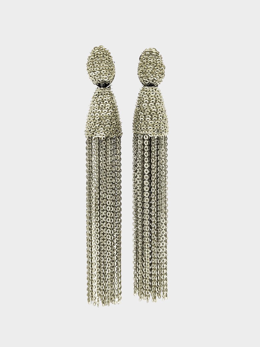 Oscar De La Renta Chain Tassel Earring photo 4