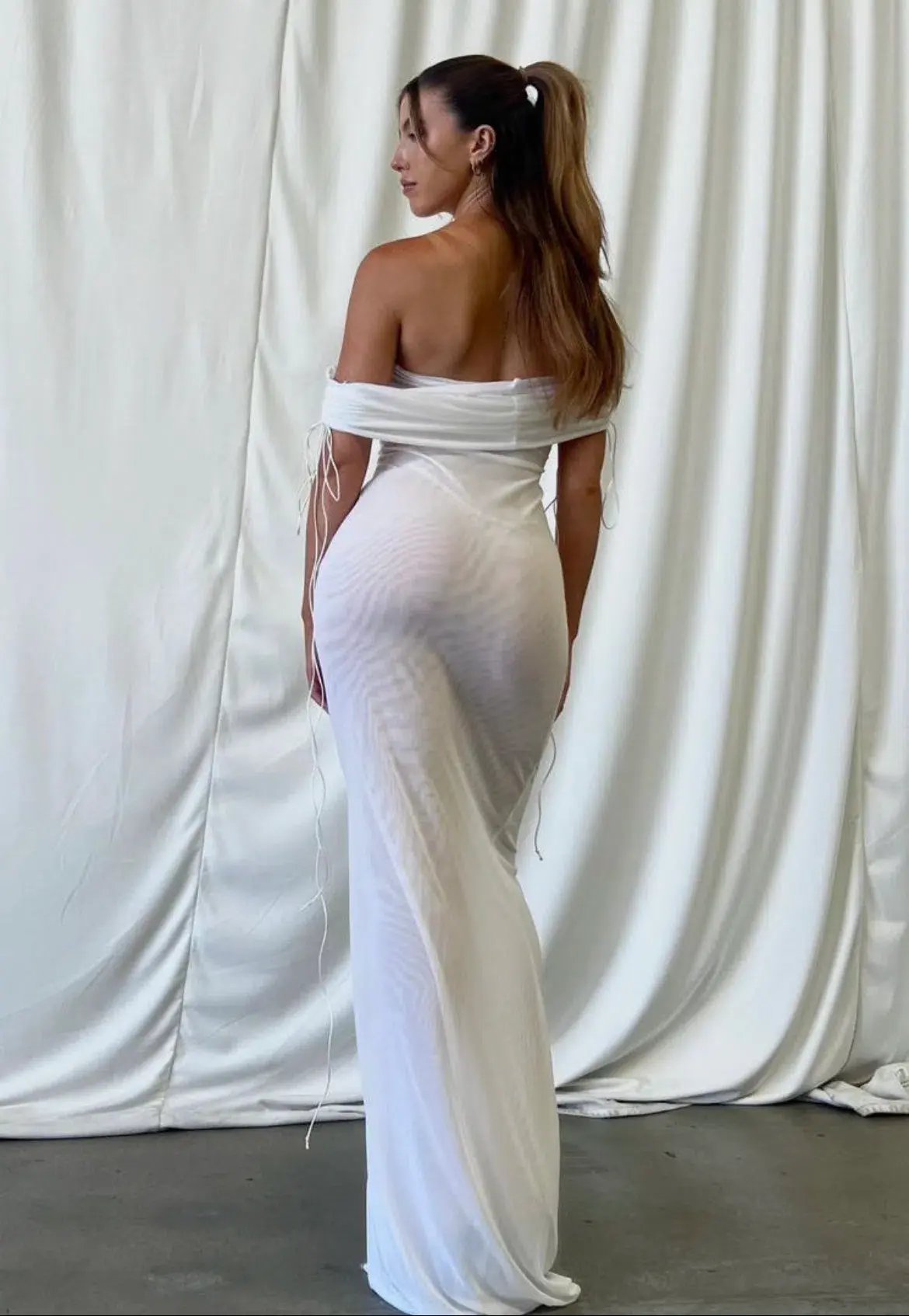 NOVICH Gabrielle Maxi Dress White Size XS/Au 6 photo 2