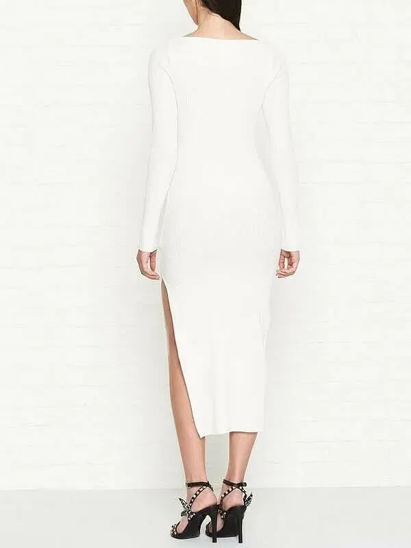 Bec & Bridge Iman Midi Dress Ivory White Size 6 photo 2
