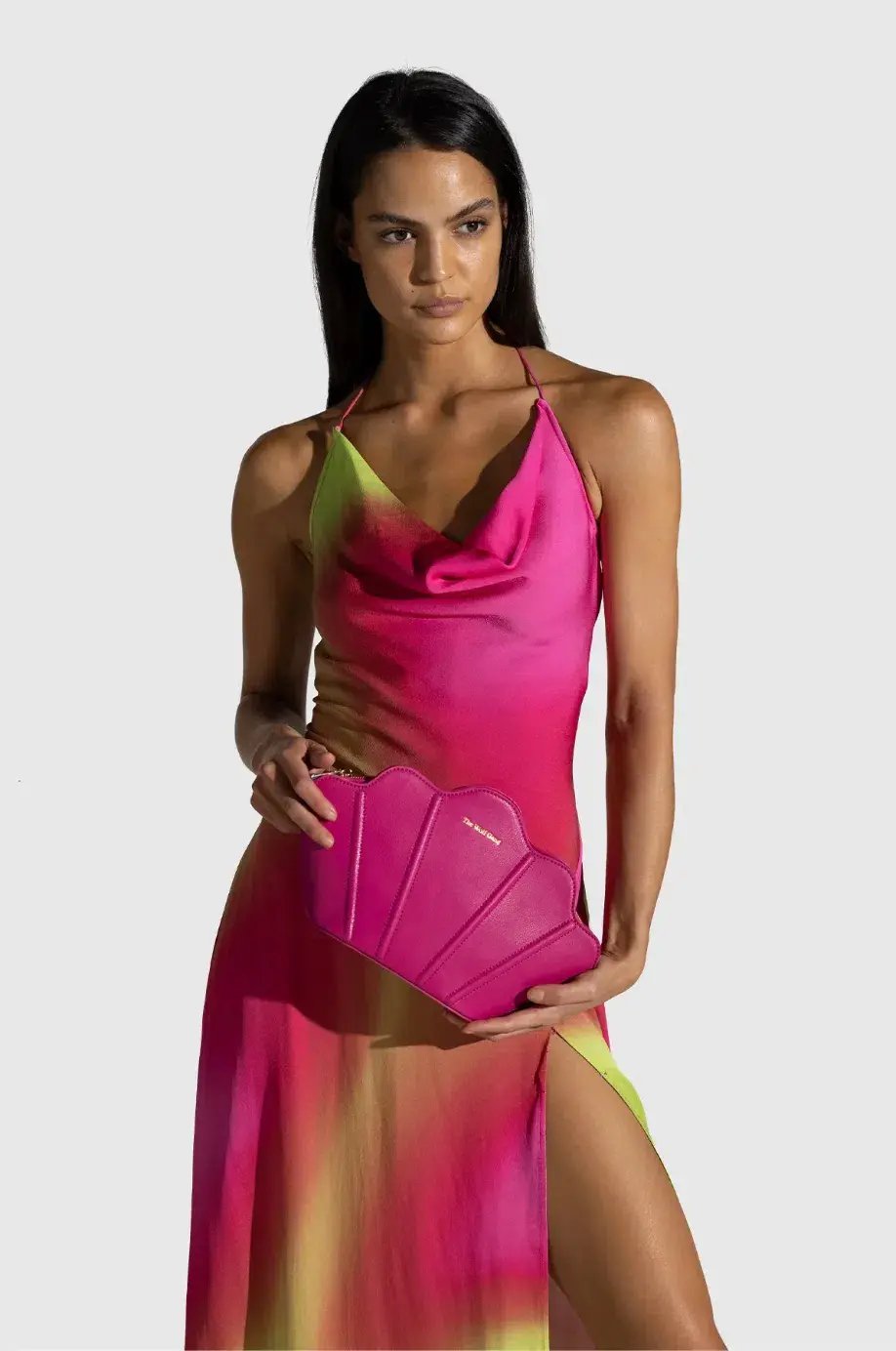 The Wolf Gang Makena Maxi Dress Neon Print Size M / Au 10 photo 2
