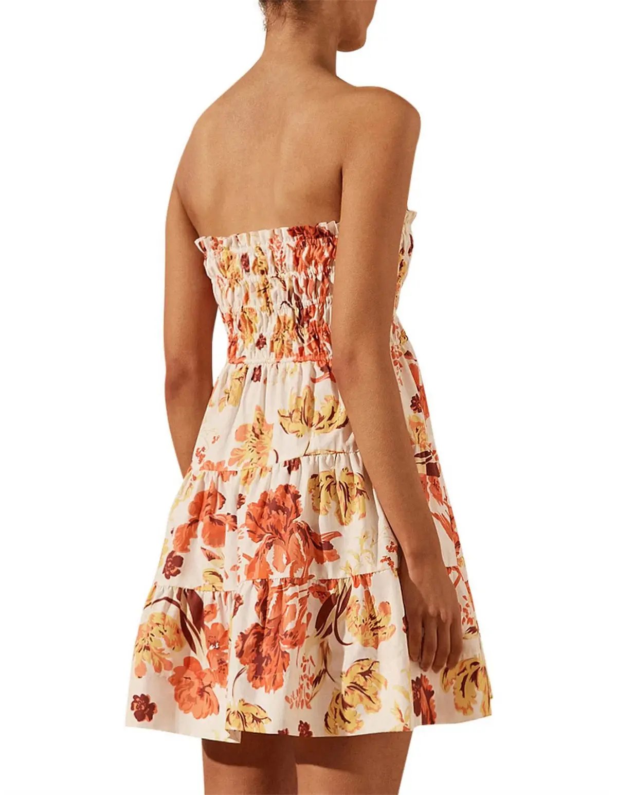 SHONA JOY KALANI SHIRRED MINI STRAPLESS SIZE AU10 photo 2