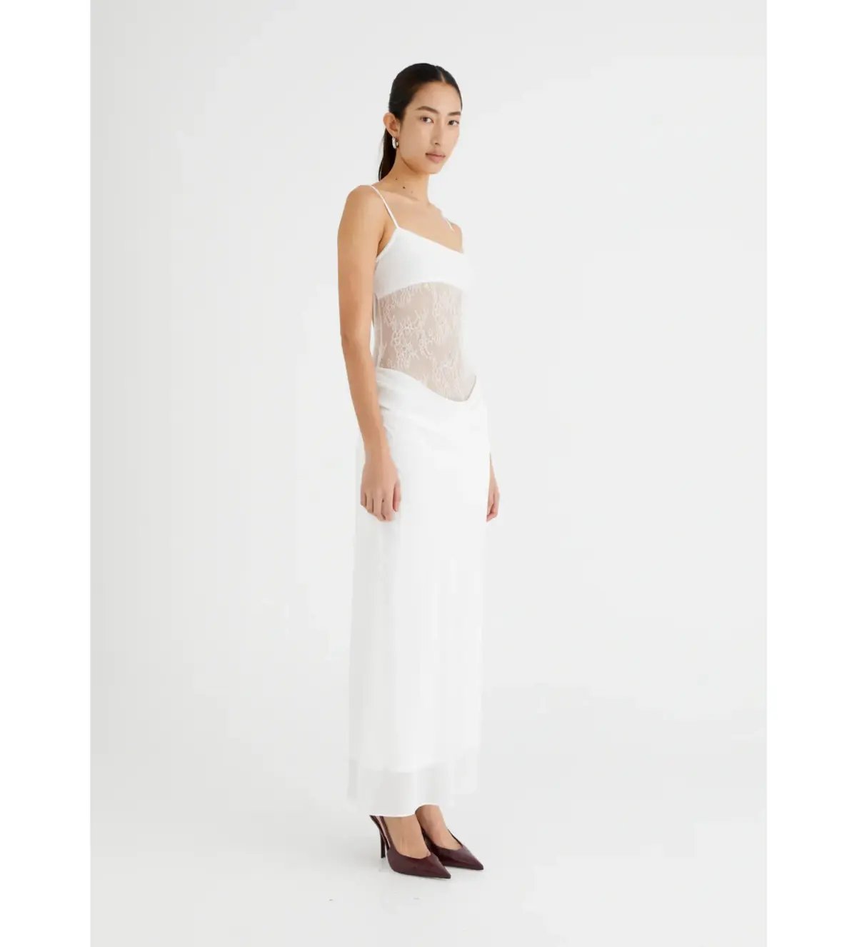 Benni Gabriel Maxi Dress White Size AU 6 photo 2