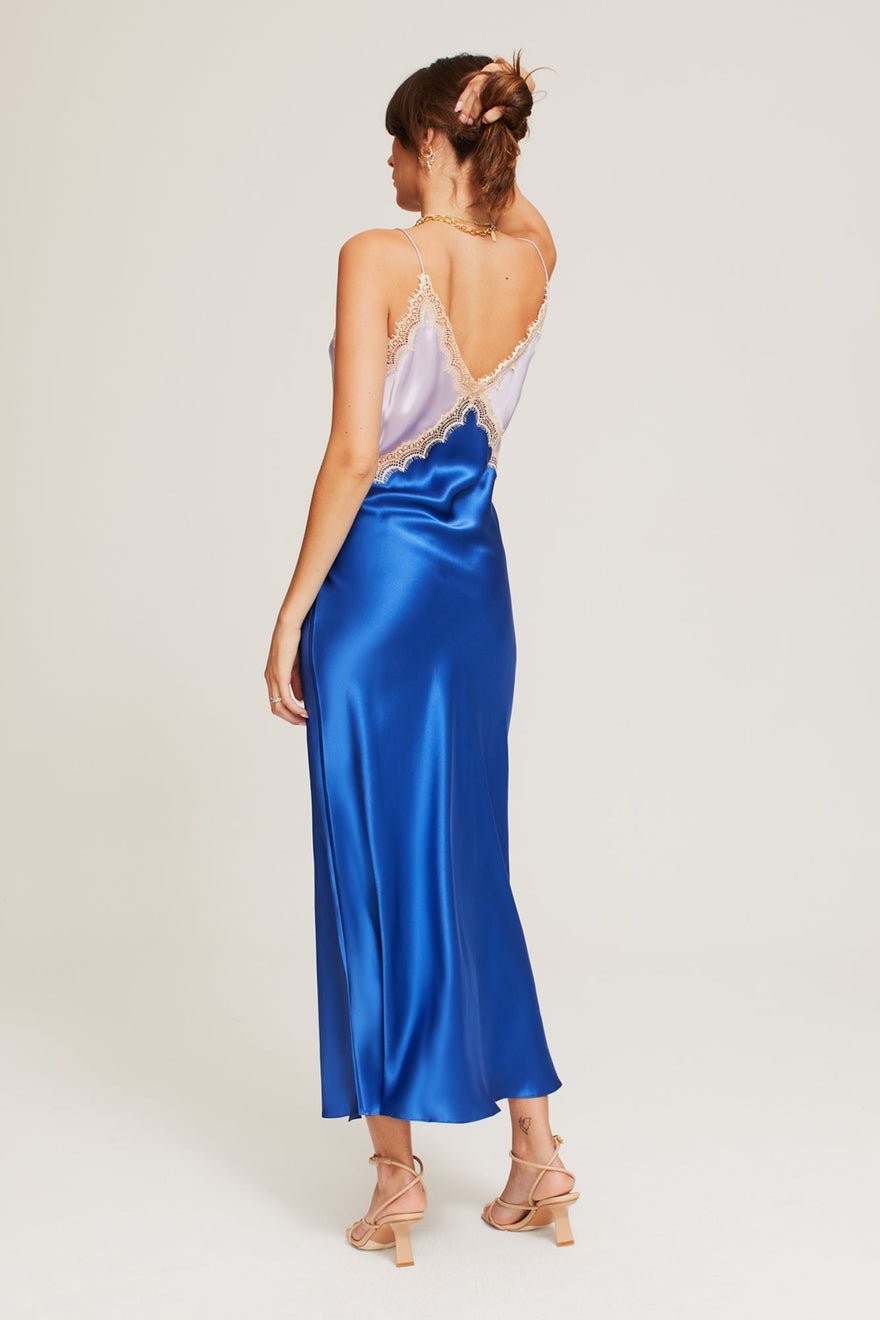 Ginia Sadie Dress In Lilac/Lapis photo 2