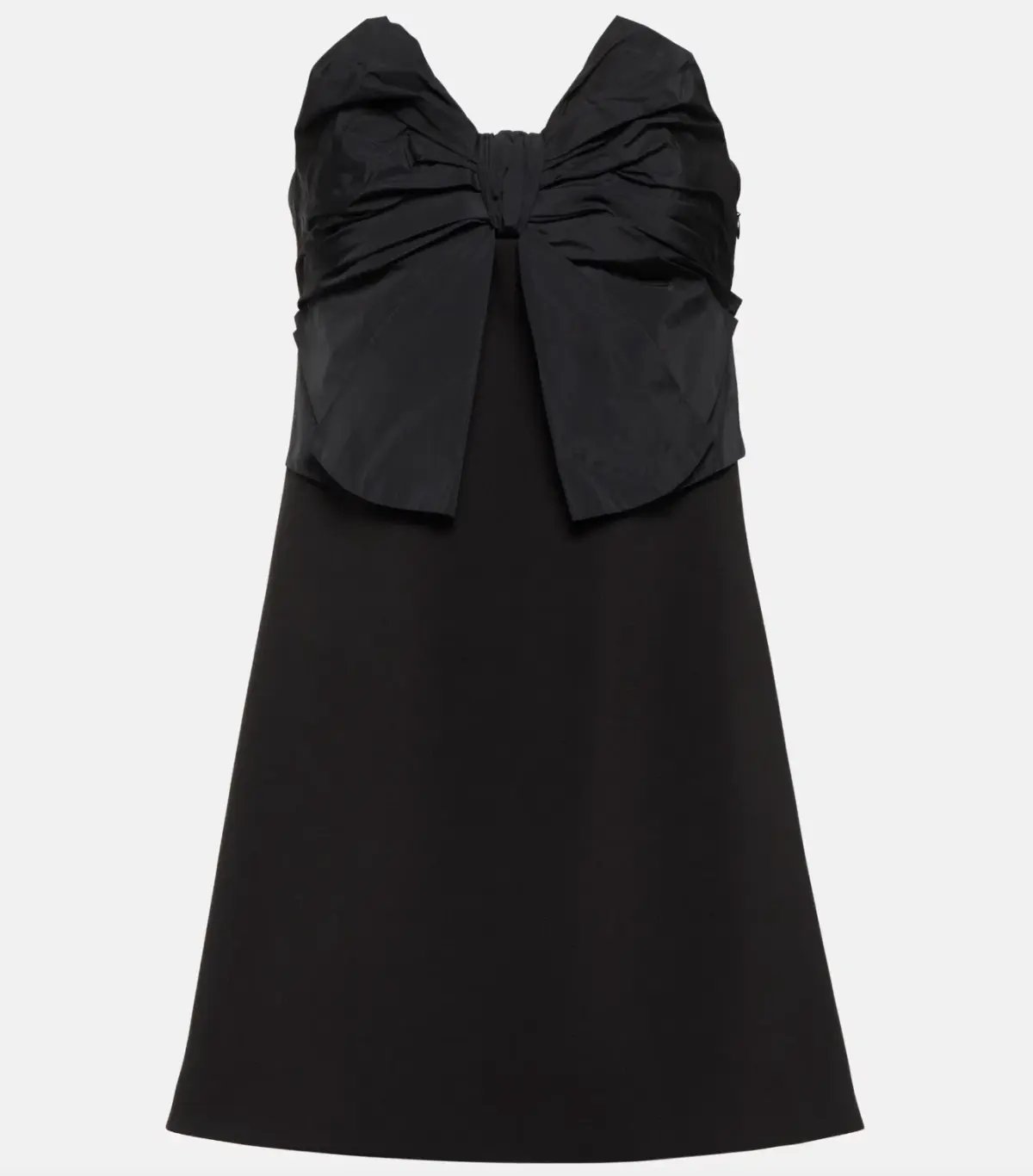 Red Valentino Bow Detailed Strapless Mini Dress Black Size 8 photo 4