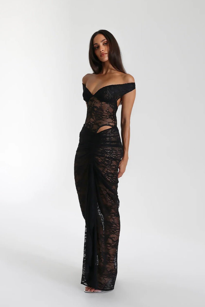NATALIE ROLT AUBREY DRESS - BLACK photo 3