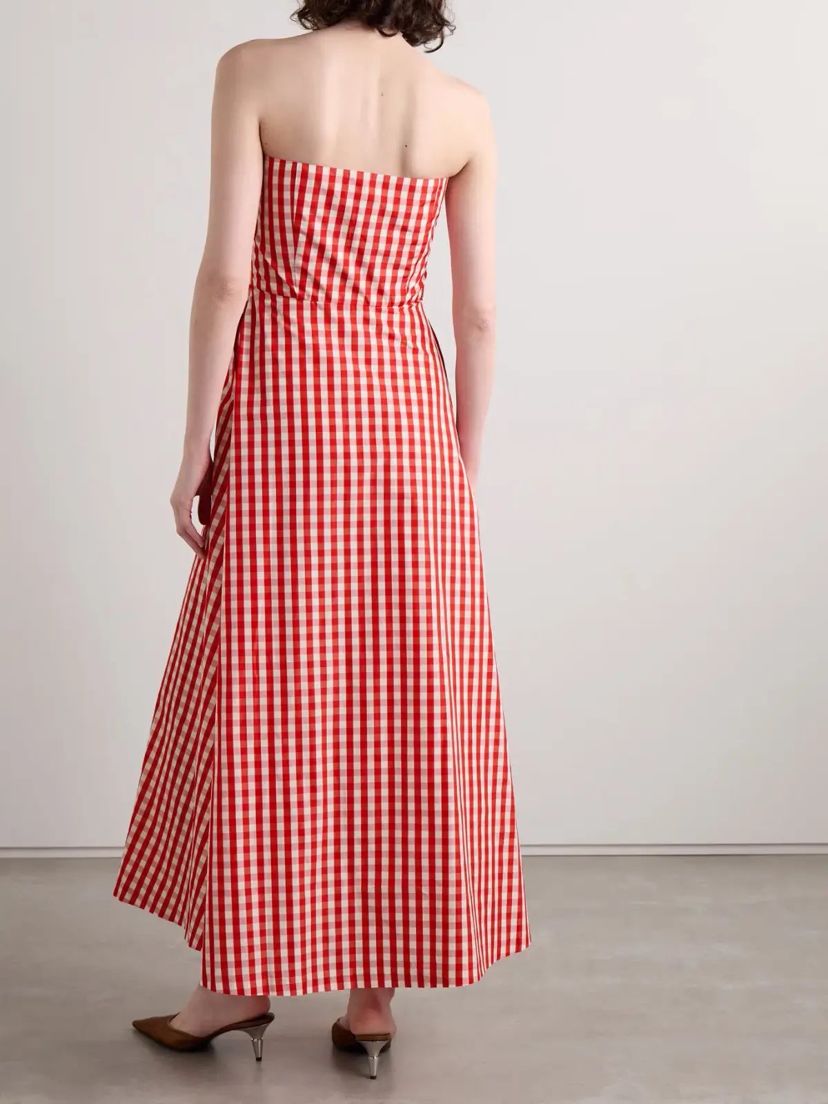 Bernadette Odette Dress Red Gingham Size 10 photo 2